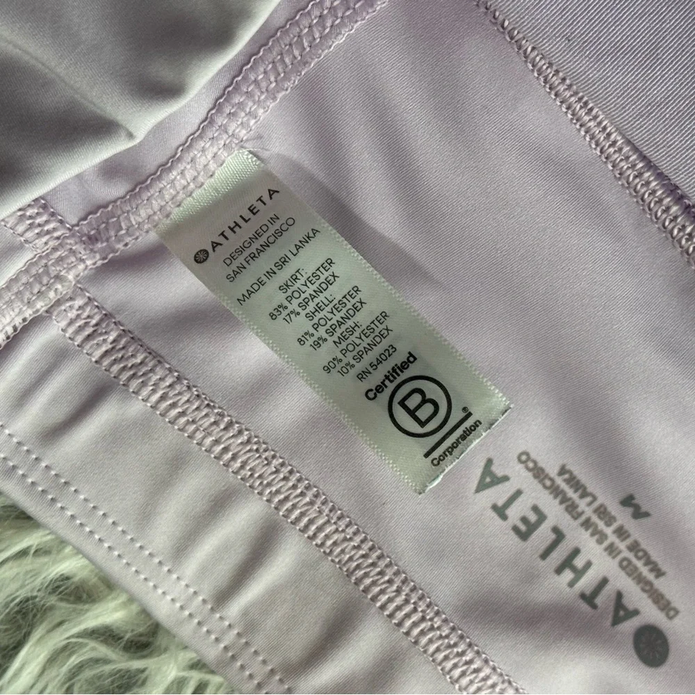 Athleta Momentum Tennis Skort Lavender Purple Built-In Shorts Athletic Skirt M - Picture 13 of 15